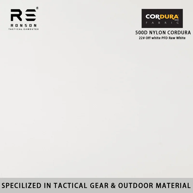 Tela táctica camuflaje blanco de nylon Cordura impermeable PU - imagen 4