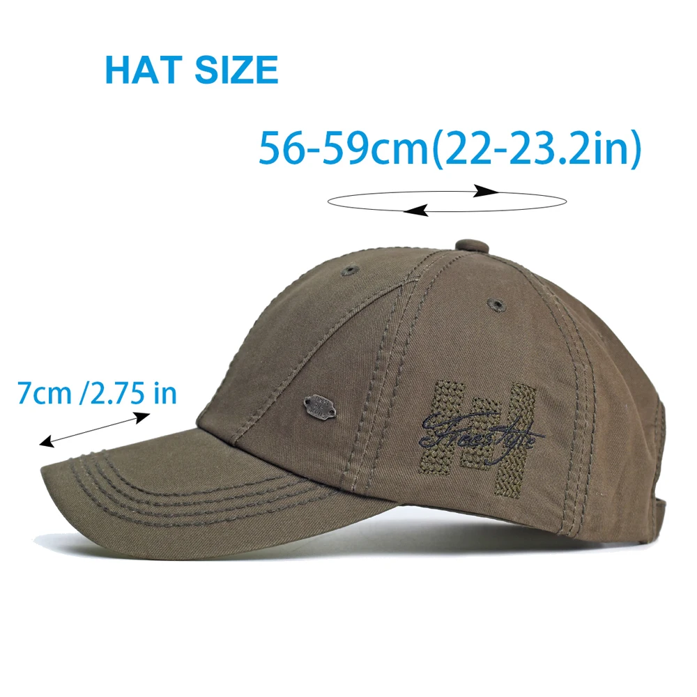 Gorra táctica de algodón lavado estilo camionero vintage ajustable