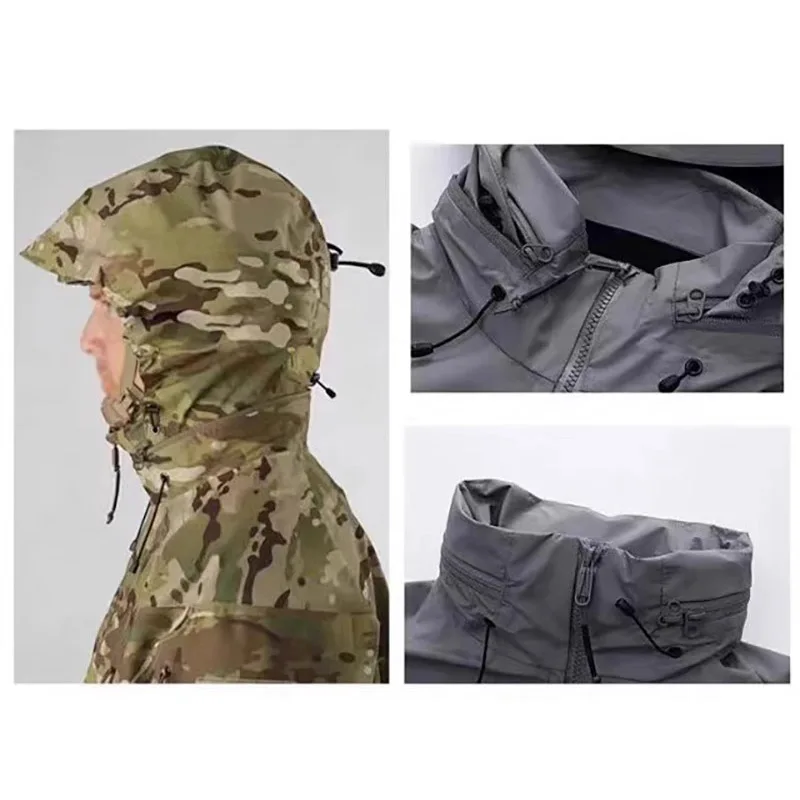 Chaqueta táctica Gen2 carcasa dura impermeable y transpirable resistente - imagen 3