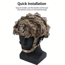 Funda táctica para casco con camuflaje y corte láser