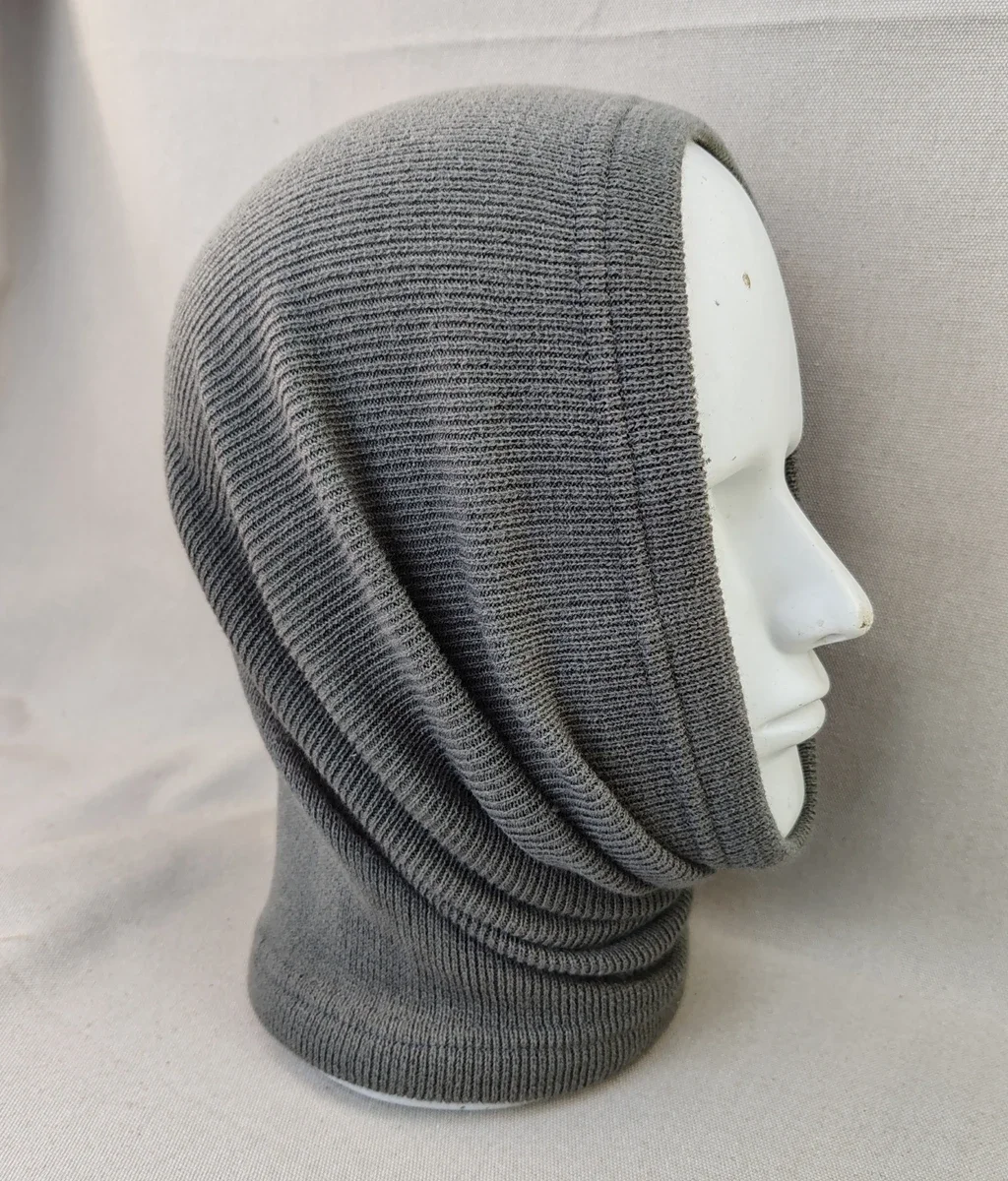 Gorro militar alemán de punto gris: cubrecuello y mascarilla - imagen 4