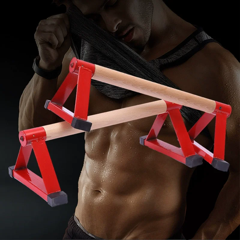 Soporte barra realce H madera ajustable antideslizante gimnasio casa - imagen 2