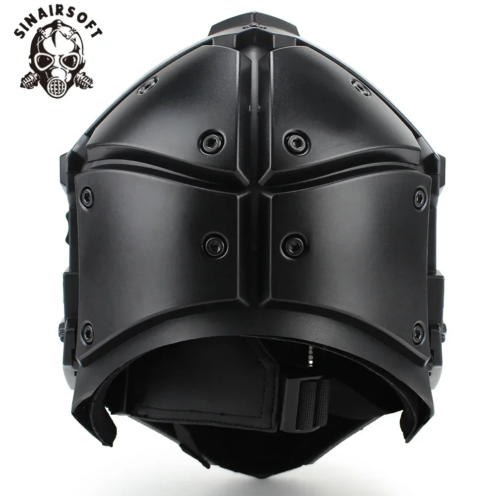 Casco táctico con máscara integrada para airsoft y paintball - imagen 3