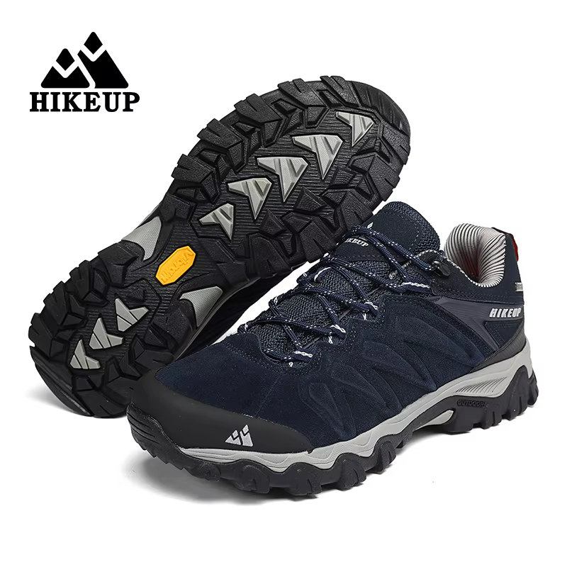 HIKEUP Zapatillas de senderismo antideslizantes para hombre, resistentes - imagen 4