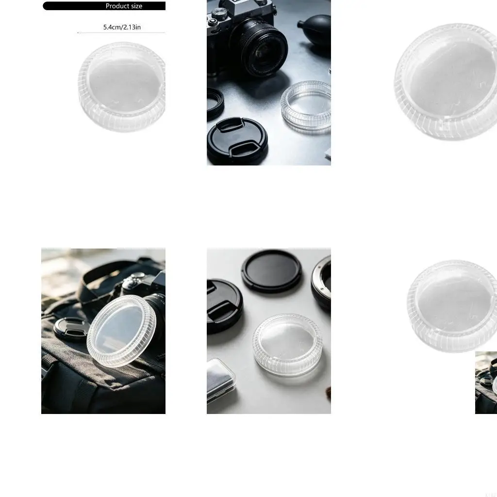 Tapa trasera lente cámara transparente con agarre texturizado - imagen 2