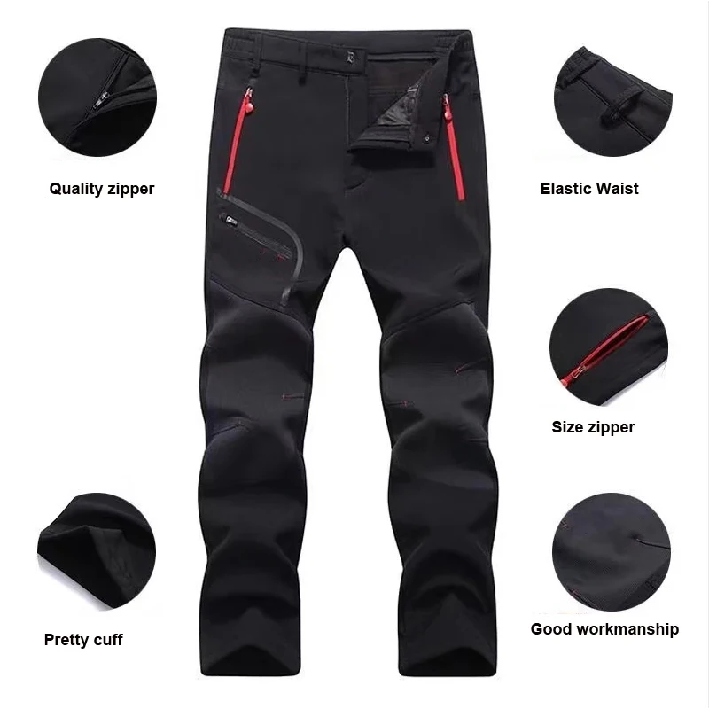 Pantalón Softshell Térmico Hombre Lana Elástica - imagen 5