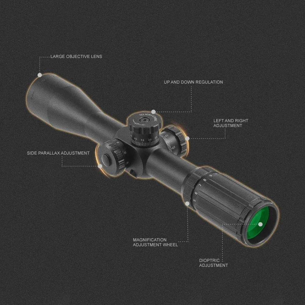 Mira telescópica BSA Optics 4-14x44 FFP – Táctica largo alcance - imagen 5