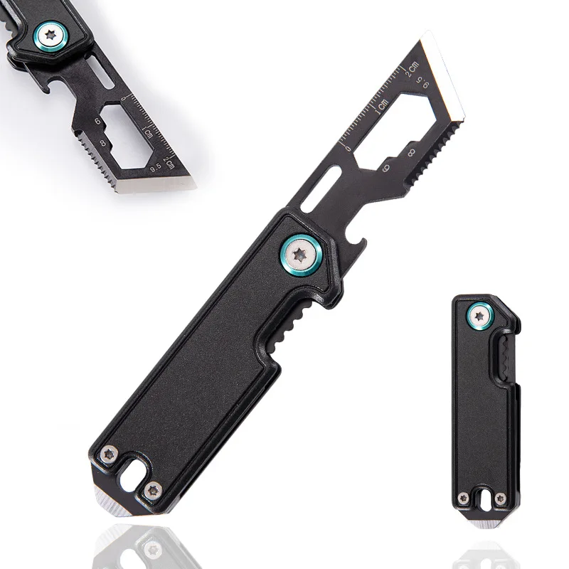 Cuchillo multiusos portátil para camping, pesca y reparación