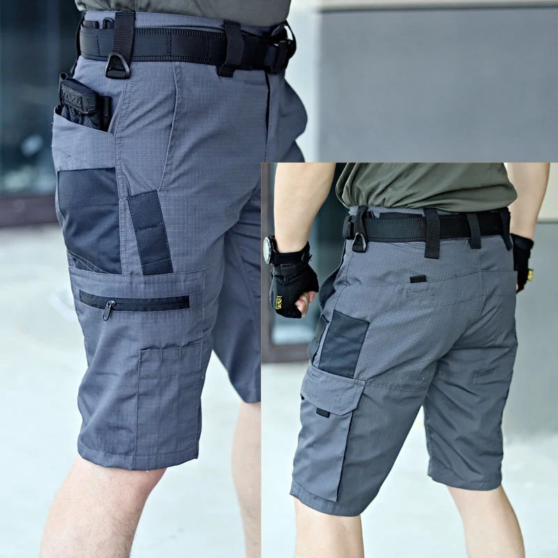 Pantalones cortos tácticos para hombre con bolsillos múltiples - imagen 4
