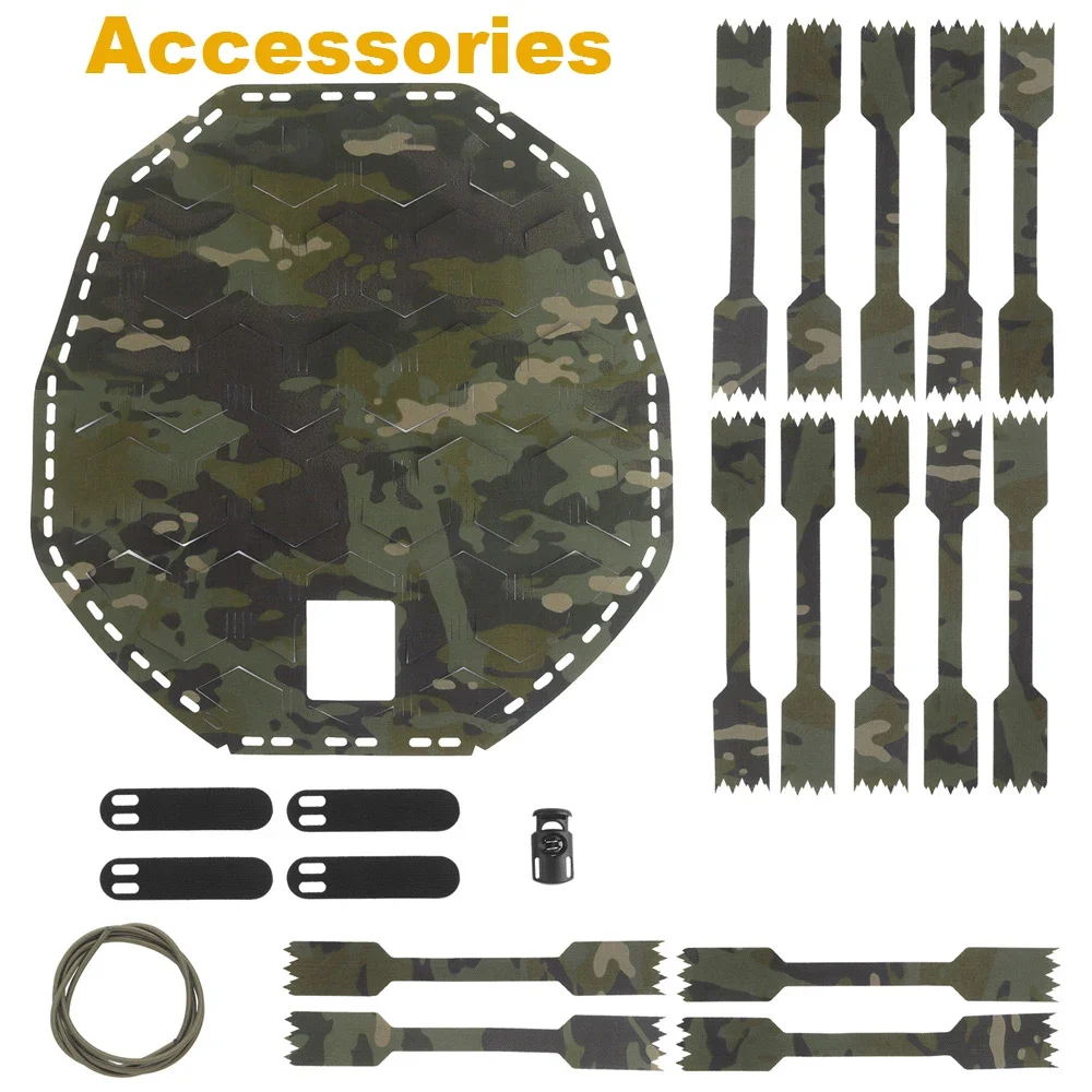 Funda táctica casco camuflaje 3D corte láser airsoft - imagen 3