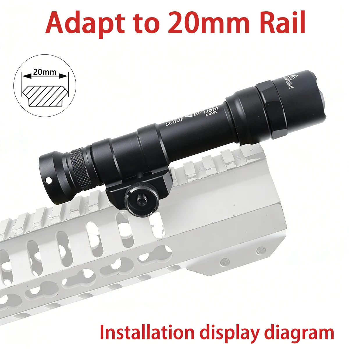 SureFire M600 linterna táctica LED con interruptor KeyMod y MLOK