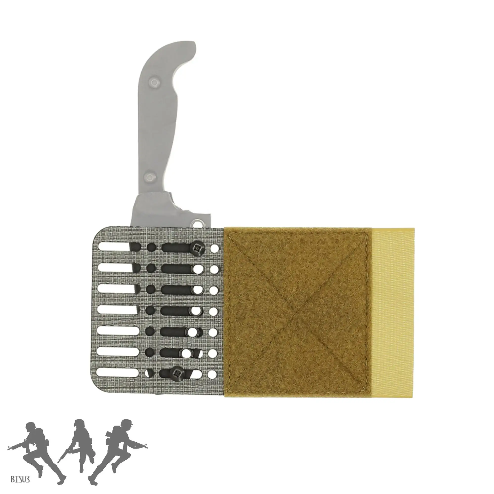 Soporte de placa MOLLE lateral extendido Tegris/CURV para chaleco - imagen 2