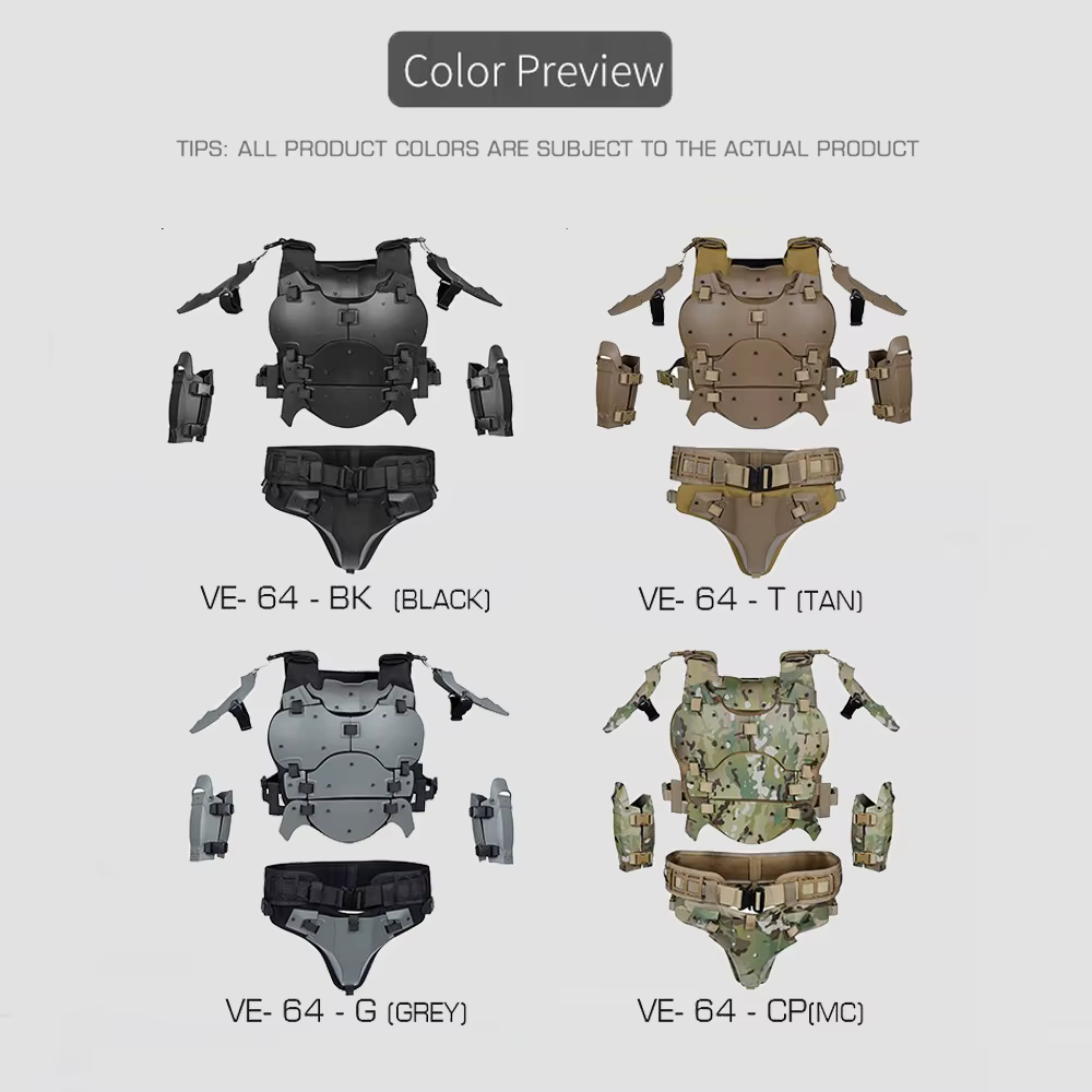 Chaleco táctico MOLLE con protección 3D para airsoft y paintball - imagen 4