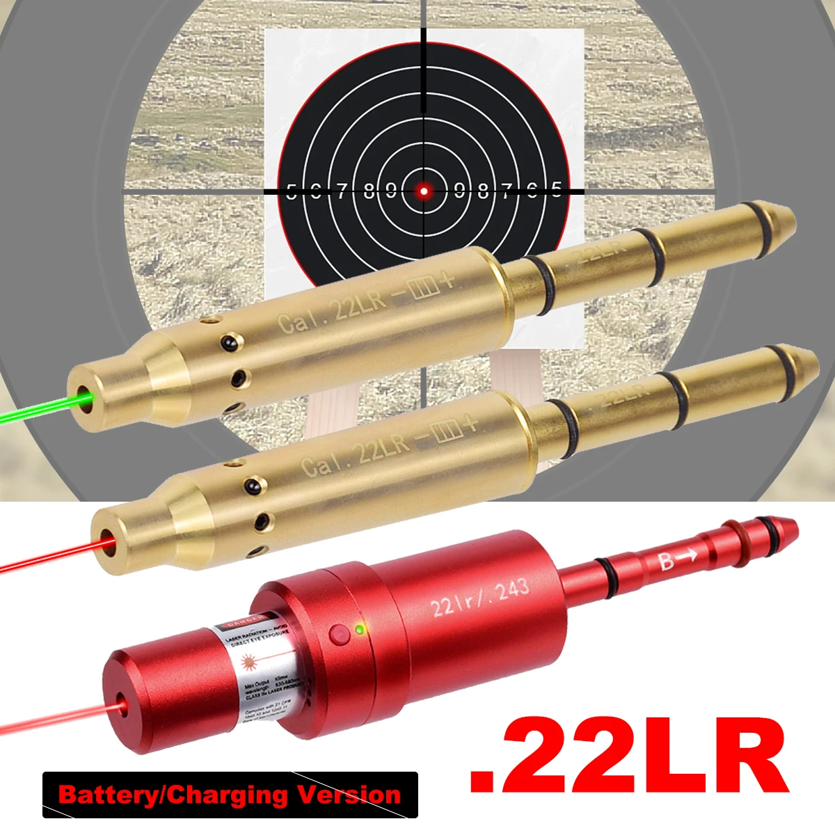 Mira láser táctica .22LR Cal.IIIA para entrenamiento en raíl Picatinny - imagen 2