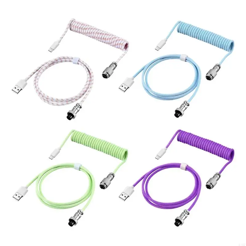Cable de teclado mecánico con conectores metálicos desmontables - imagen 2