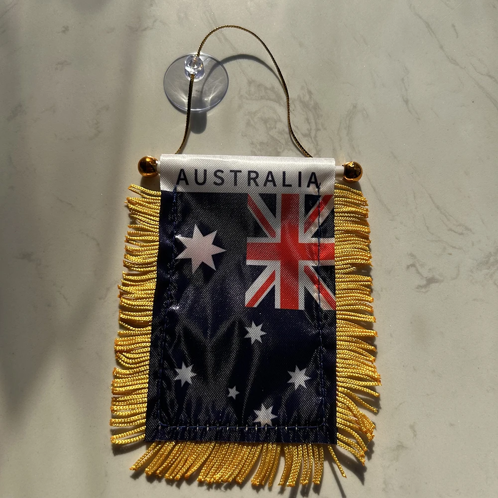 Bandera de Australia colgante para coche, doble cara - imagen 4