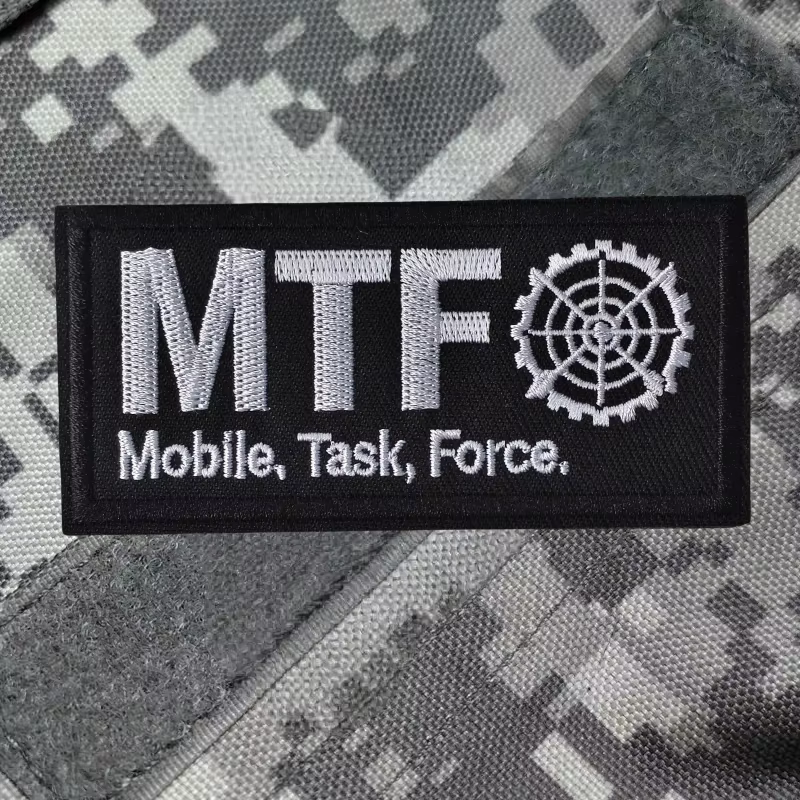 MTF Mobile Task Force parche táctico Velcro bordado para ropa - imagen 5