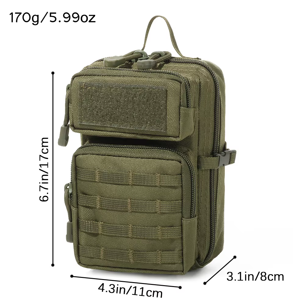 Bolsa EDC MOLLE táctica bandolera cintura ciclismo emergencia - imagen 2