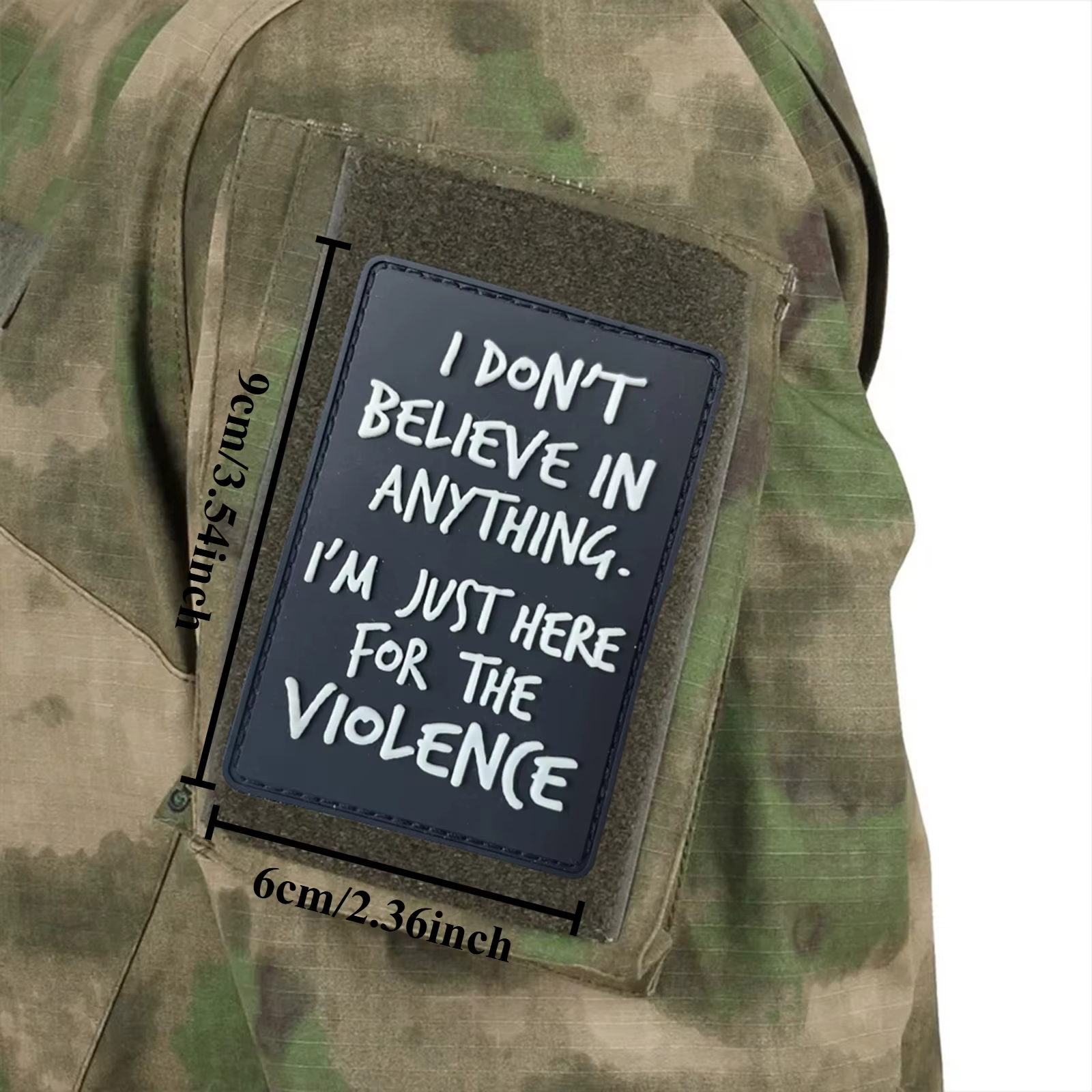 Parche PVC MOLLE sarcástico I Don't Believe Anything