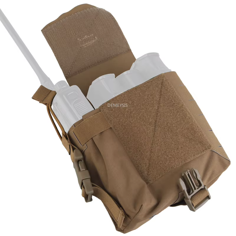 Bolsa táctica MOLLE multifuncional para caza y montaña con radio