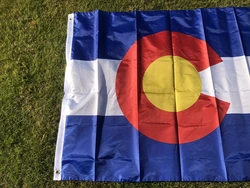 Banderín Colorado poliéster doble cara