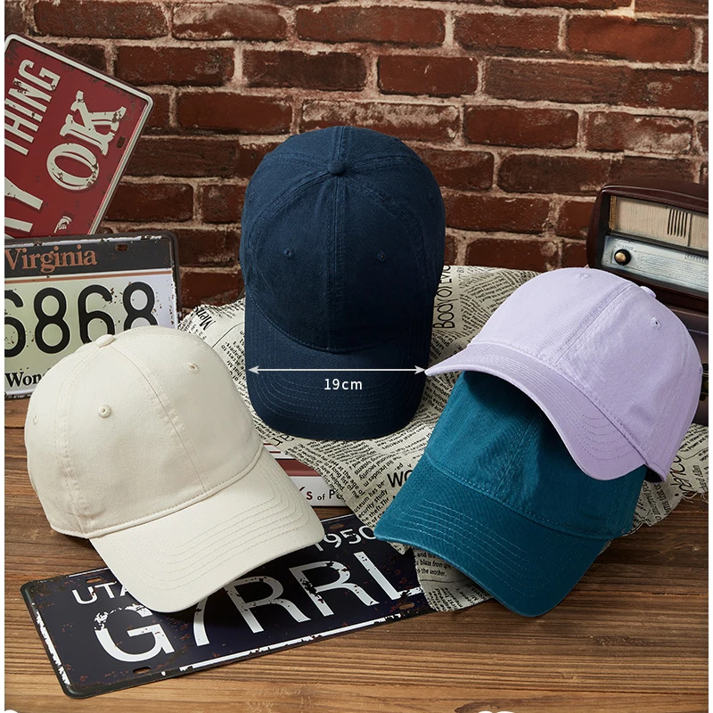 Gorra de béisbol algodón lavado visera precurvada estilo camionero - imagen 5