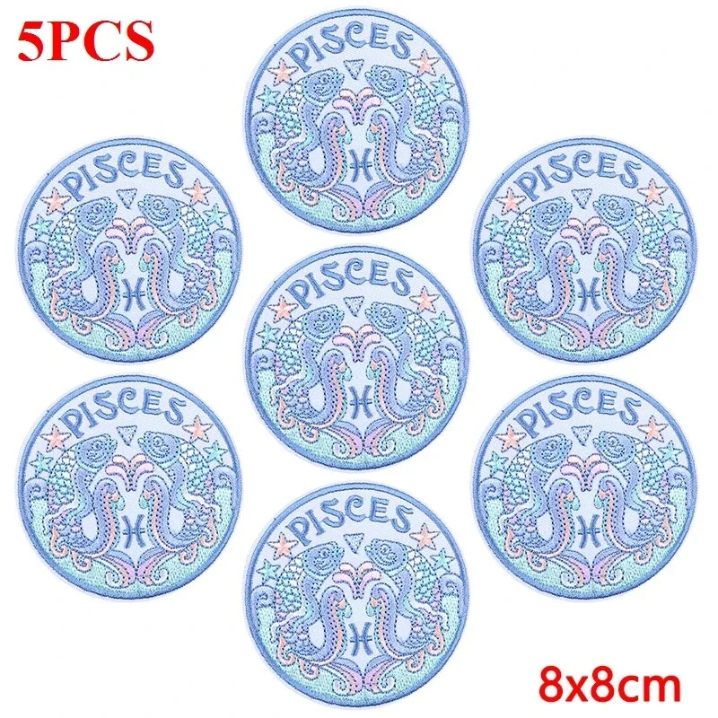 Parche termoadhesivo bordado zodiacal – para jeans, mochila y chaqueta