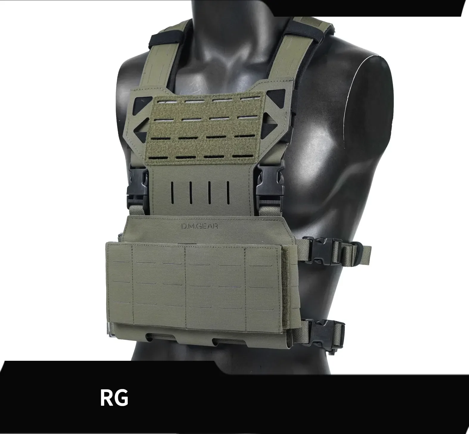 Chaleco DMGear MOLLE Airsoft – Pechera táctica portaplacas - imagen 2