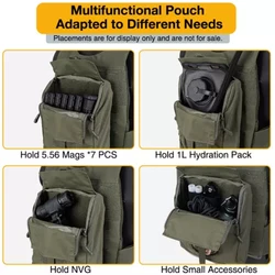 Bolsa táctica MOLLE GP de gran capacidad para airsoft y caza