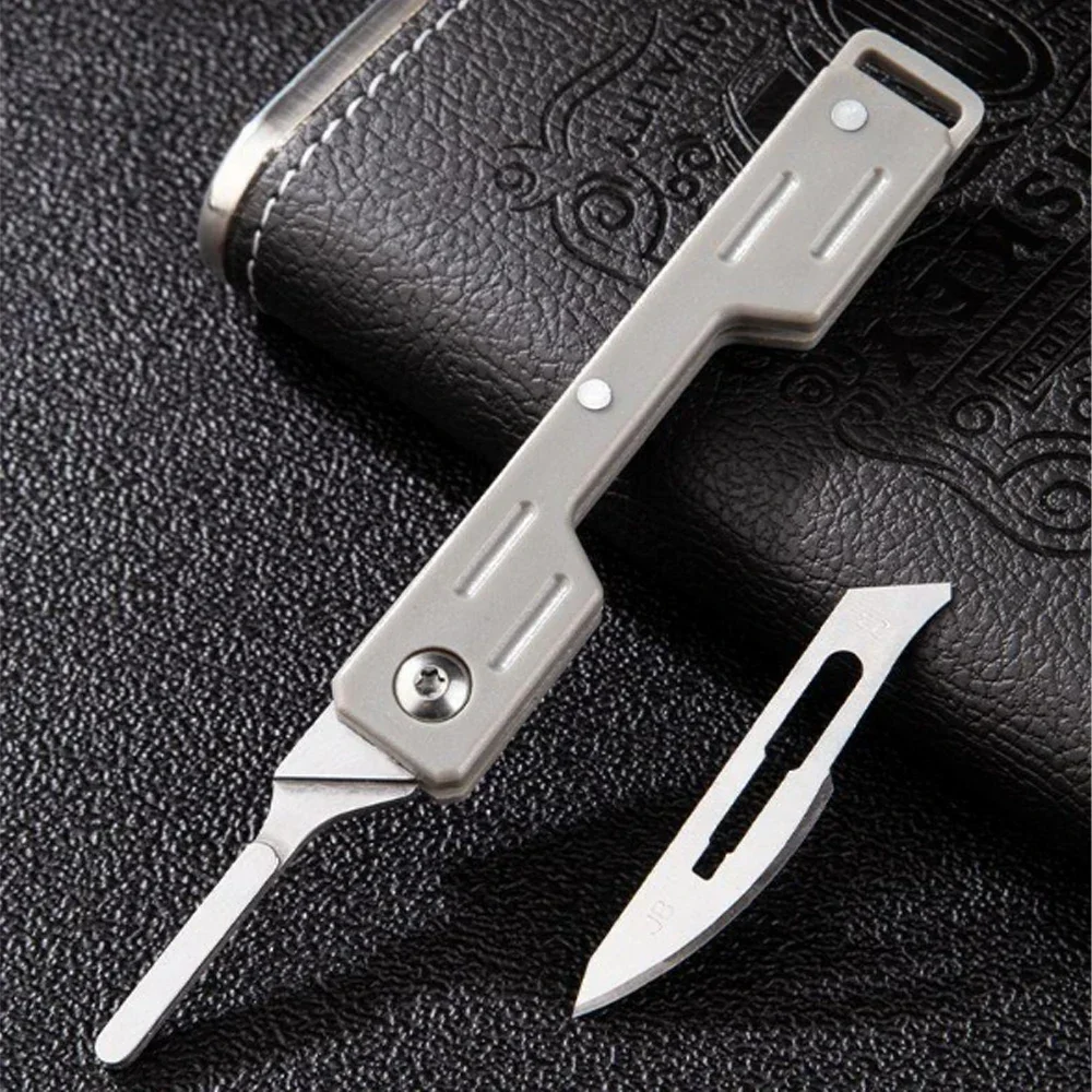 cuchillo plegable médico EDC con cuchillas reemplazables - imagen 5