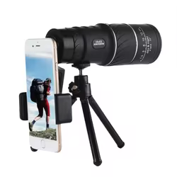 Monocular 16X52 Alta Definición con Doble Enfoque – Telescopio Táctico para Campismo