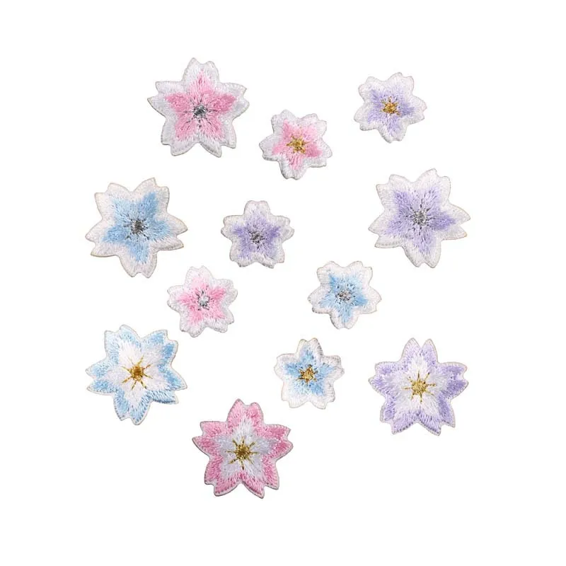 Parche bordado adhesivo flor de melocotón DIY para niños - imagen 4