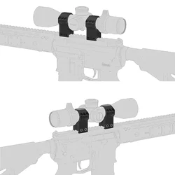 Vector Optics anillas para visor de acero perfil bajo medio alto