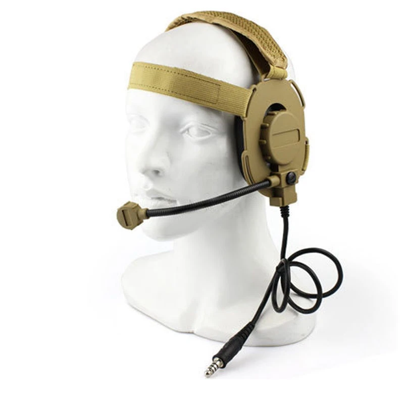 Auriculares tácticos PTT Airsoft – Comunicación para caza y tiro - imagen 4