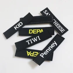 Parche táctico personalizado con nombre bordado para chaleco MOLLE