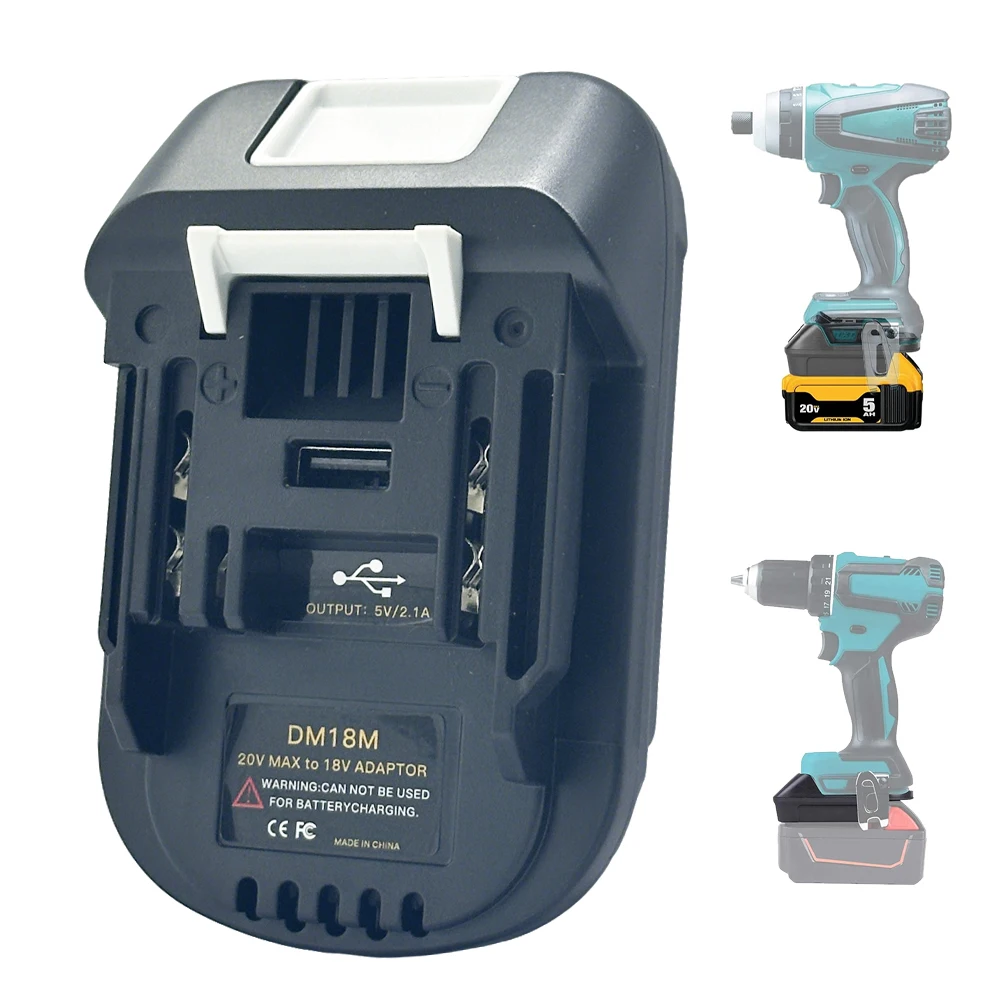 Vista frontal del adaptador DM18M con el logotipo GiFi Power