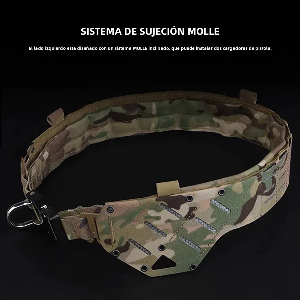 SINAIRSOFT ARC – Cinturón táctico MOLLE con hebilla metálica