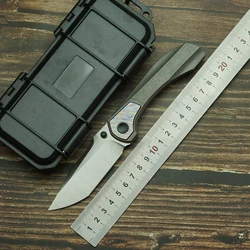LEMIFSHE Raptor V3 cuchillo plegable táctico M390 titanio EDC