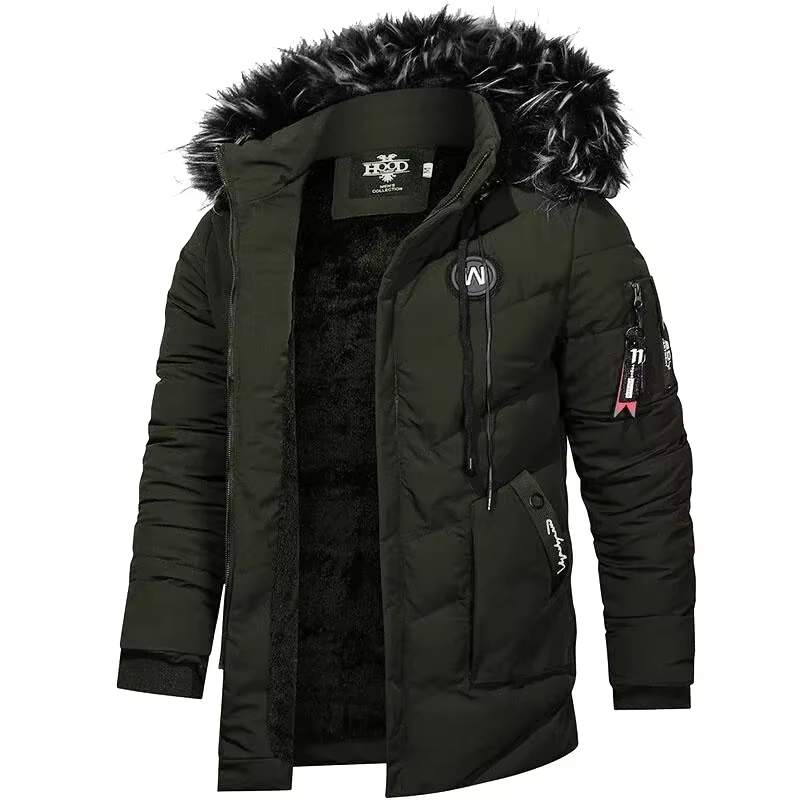 Parkas de invierno para hombre alta calidad chaqueta cortaviento