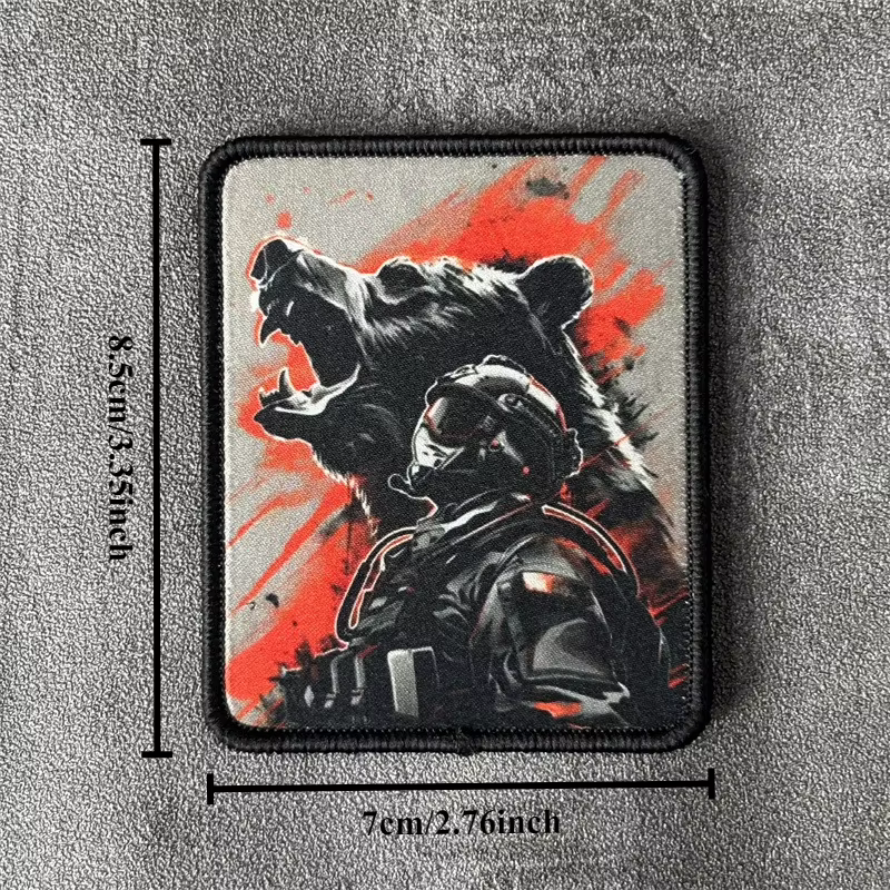Parche táctico soldados osos insignia moral velcro - imagen 5