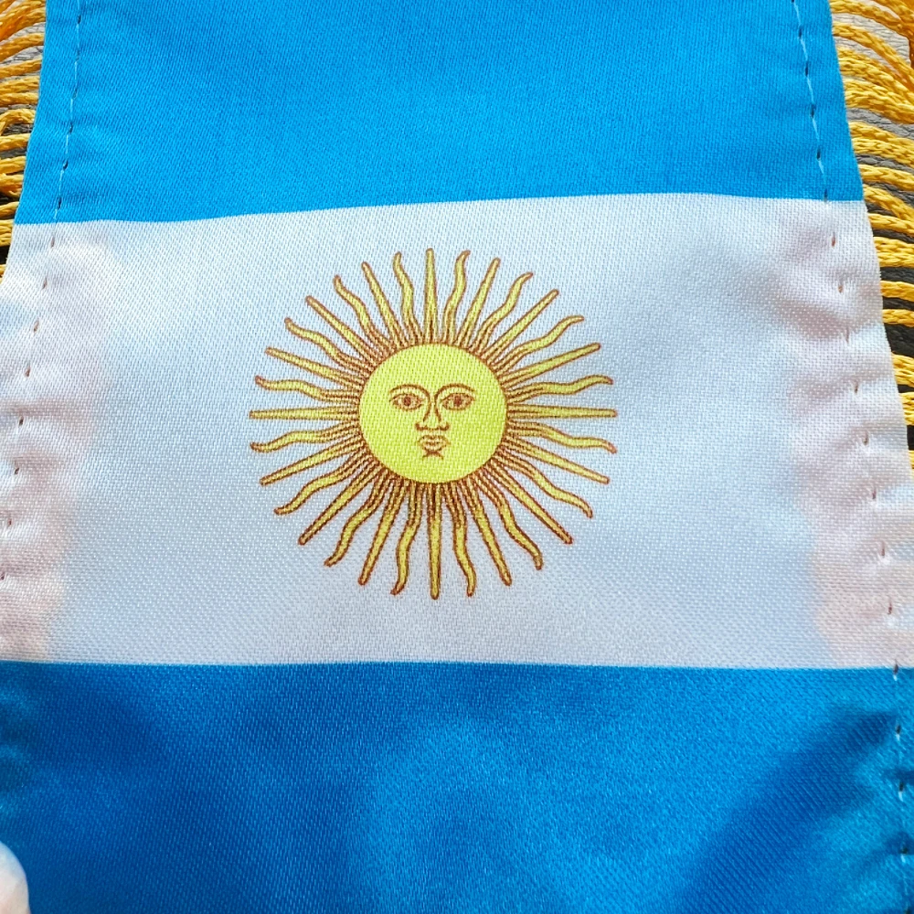 Banderines poliéster resistente Argentina para decoración de coche