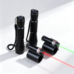 Linterna táctica LED con láser rojo y verde para riel Picatinny