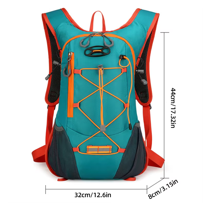 Mochila Scione vista frontal con compartimentos
