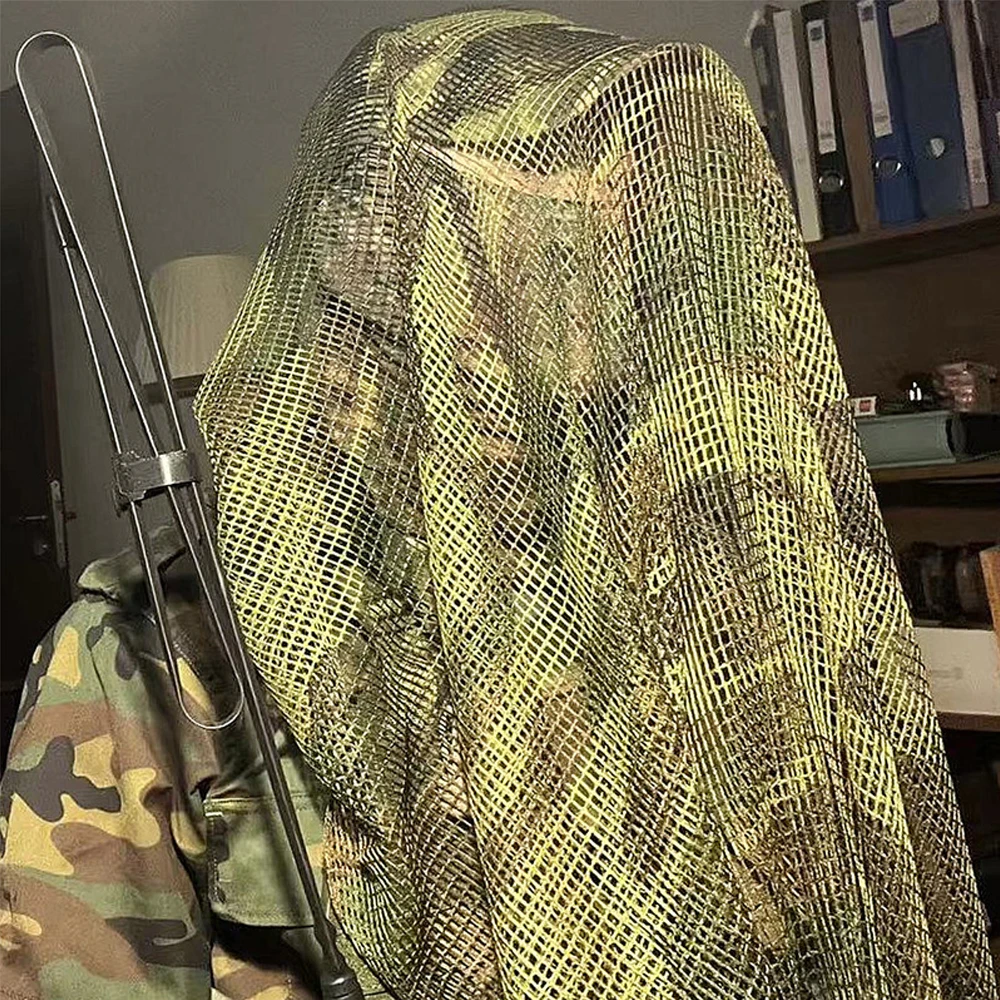 Malla táctica camuflaje para francotirador, cobertura de tiro caza - imagen 3