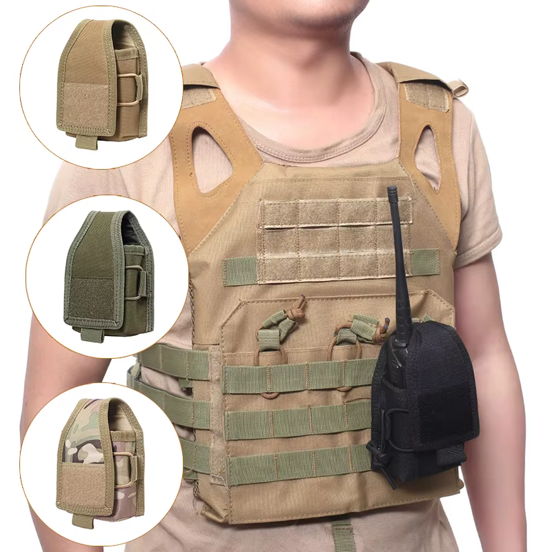 Bolsa táctica MOLLE para walkie-talkie – Funda de cintura exterior