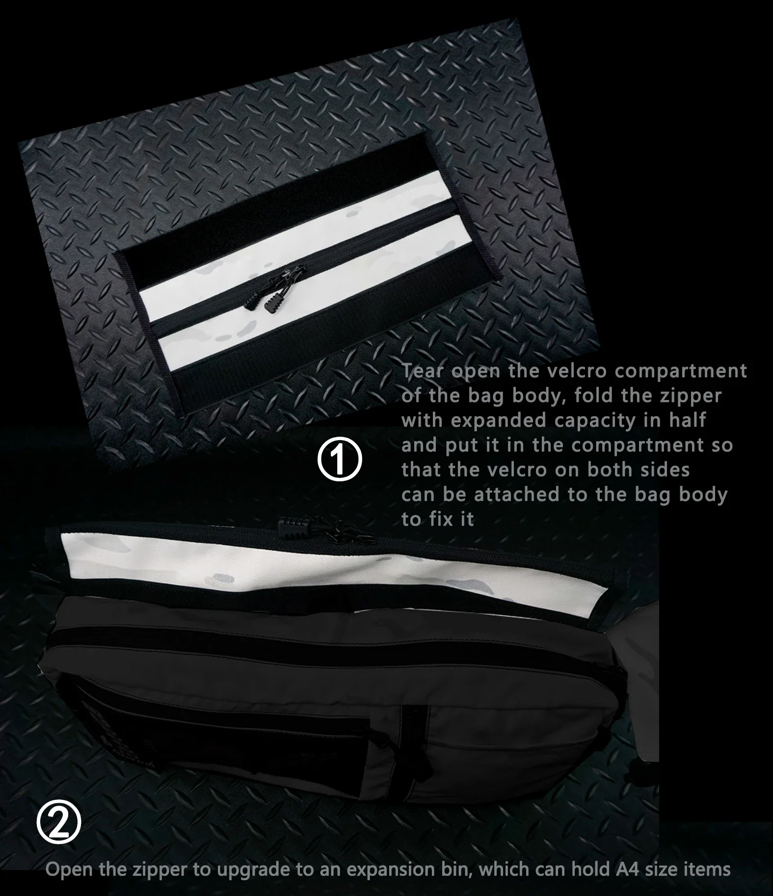DMGear accesorio táctico de expansión para satchel con cremallera - imagen 4