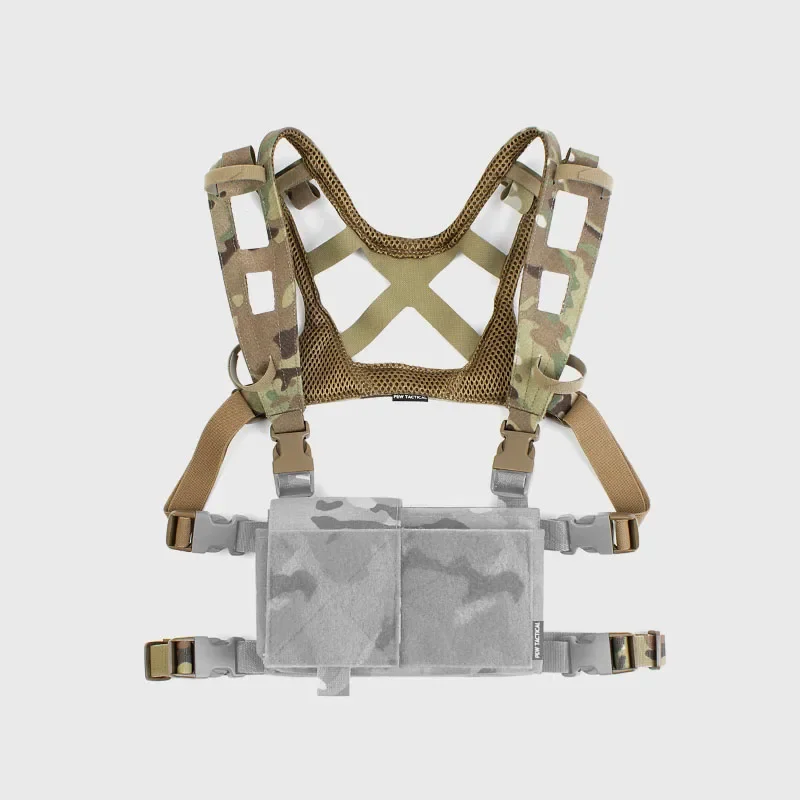 Arnés de pecho táctico MK3 D3CRM con correaje de corte láser exteriores - imagen 2