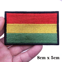 Parche bordado bandera Bolivia con velcro – Brazalete táctico militar