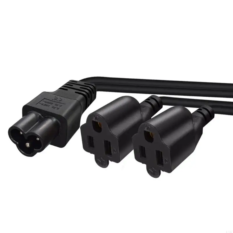 Adaptador cable bifurcador IEC320 a NEMA 5-15R para enchufes - imagen 3