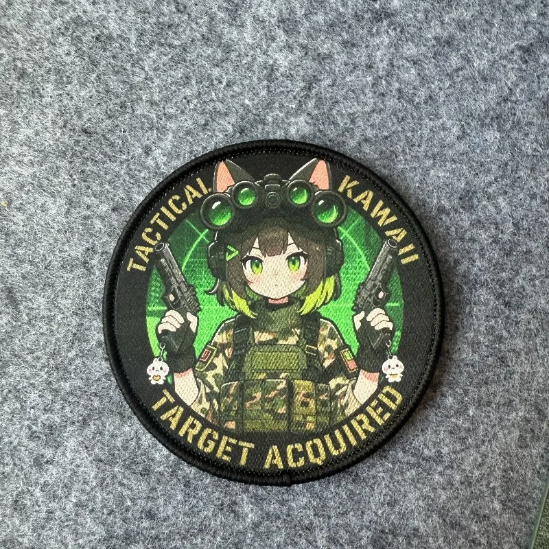 Parche táctico gatuno con velcro y emblema militar para uniforme - imagen 2